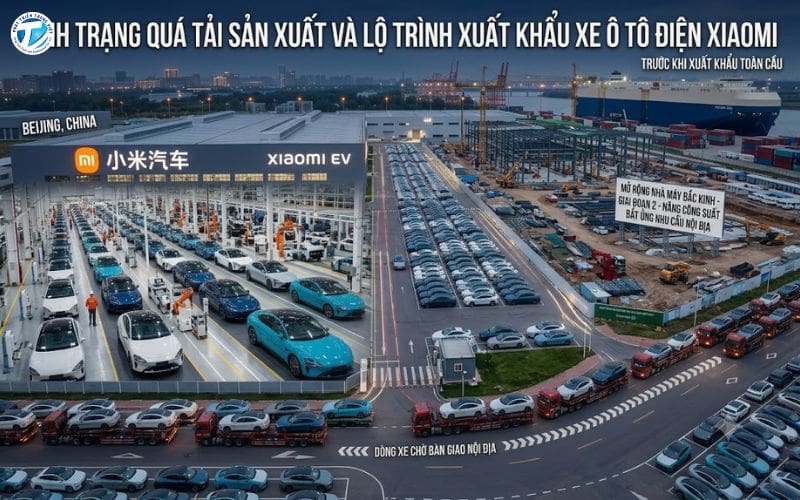 Thực tế lộ trình xuất khẩu xe ô tô điện Xiaomi ra thế giới